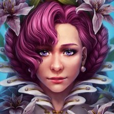 Схема вышивки «цветна фея»