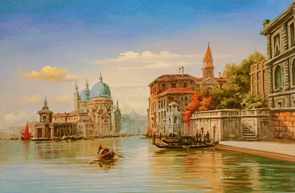Beautiful Venice. - augusto javino bruno painter.scenarys.people.venice. - предпросмотр