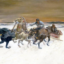 Схема вышивки «Во всю прыть»