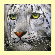 Схема вышивки «Снежный барс.»