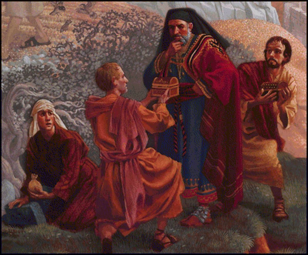 ДЖЕЙМС КРИСТЕНСЕН. ДОБРЫЙ САМАРИТЯНИН-4 - картины, религия - предпросмотр