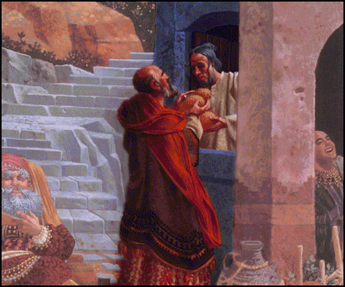 ДОБРЫЙ САМАРИТЯНИН.ДЖЕЙМС КРИСТЕНСЕН-8 - картины, религия - предпросмотр