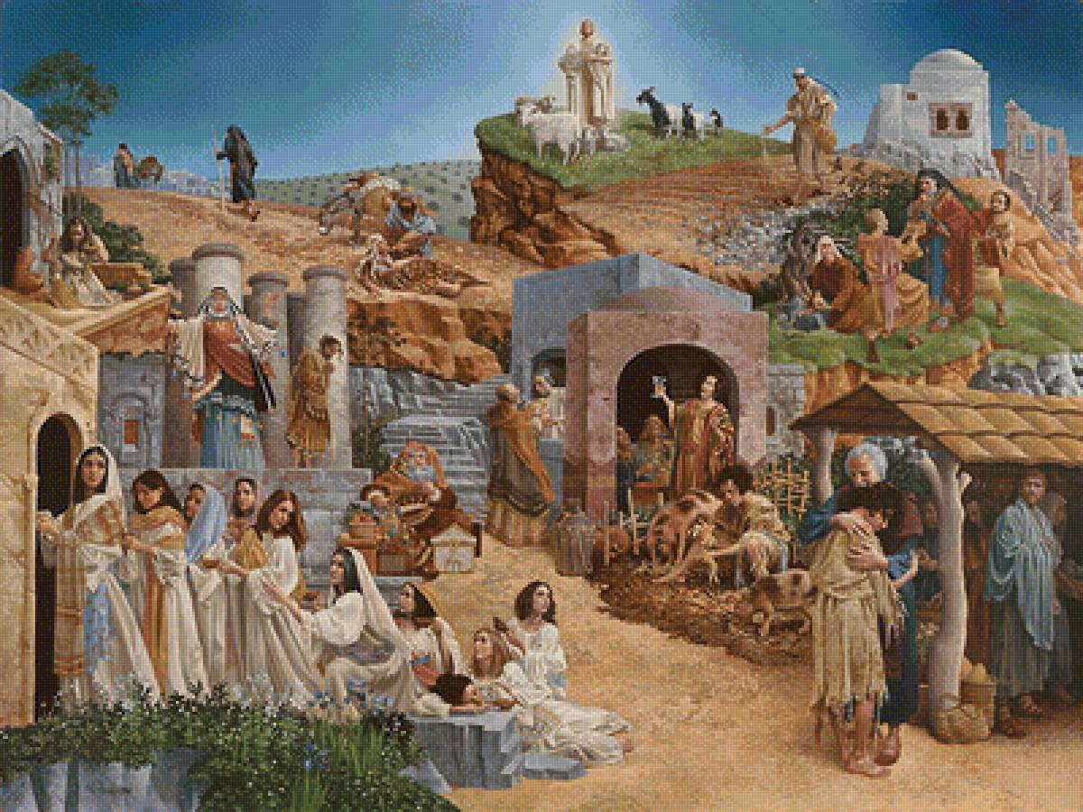 ДОБРЫЙ САМАРИТЯНИН.ДЖЕЙМС КРИСТЕНСЕН - религия, картины - предпросмотр