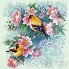 Схема вышивки «птицы»