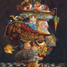 Схема вышивки «БРЕМЯ ОТВЕТСТВЕНОСТИ.ДЖЕЙМС КРИСТЕНСЕН»