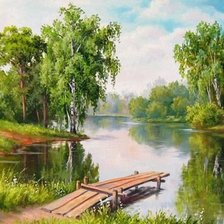 Схема вышивки «пейзаж»