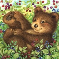 Схема вышивки «мишка»