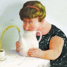 Схема вышивки «сидела женщина скучала 2»