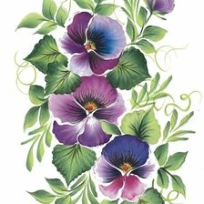 Схема вышивки «цветы»