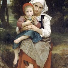 Схема вышивки «мать и ребенок»