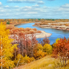 Схема вышивки «Autumn in Vetluga.»