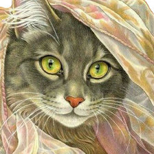 Схема вышивки «Котейка»