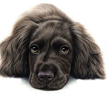 Схема вышивки «Пес»