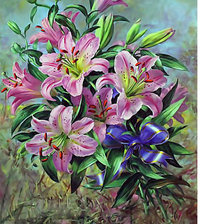 Схема вышивки «Лилии»