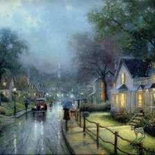 Схема вышивки «город»