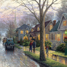 Схема вышивки «город»