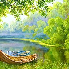 Схема вышивки «пейзаж»