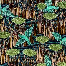 Схема вышивки «Зимородки»