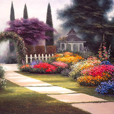 вечерний сад