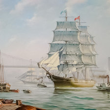 Схема вышивки «Morning in the  Harbour.»