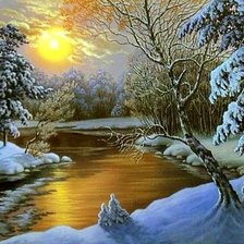 Схема вышивки «пейзаж»