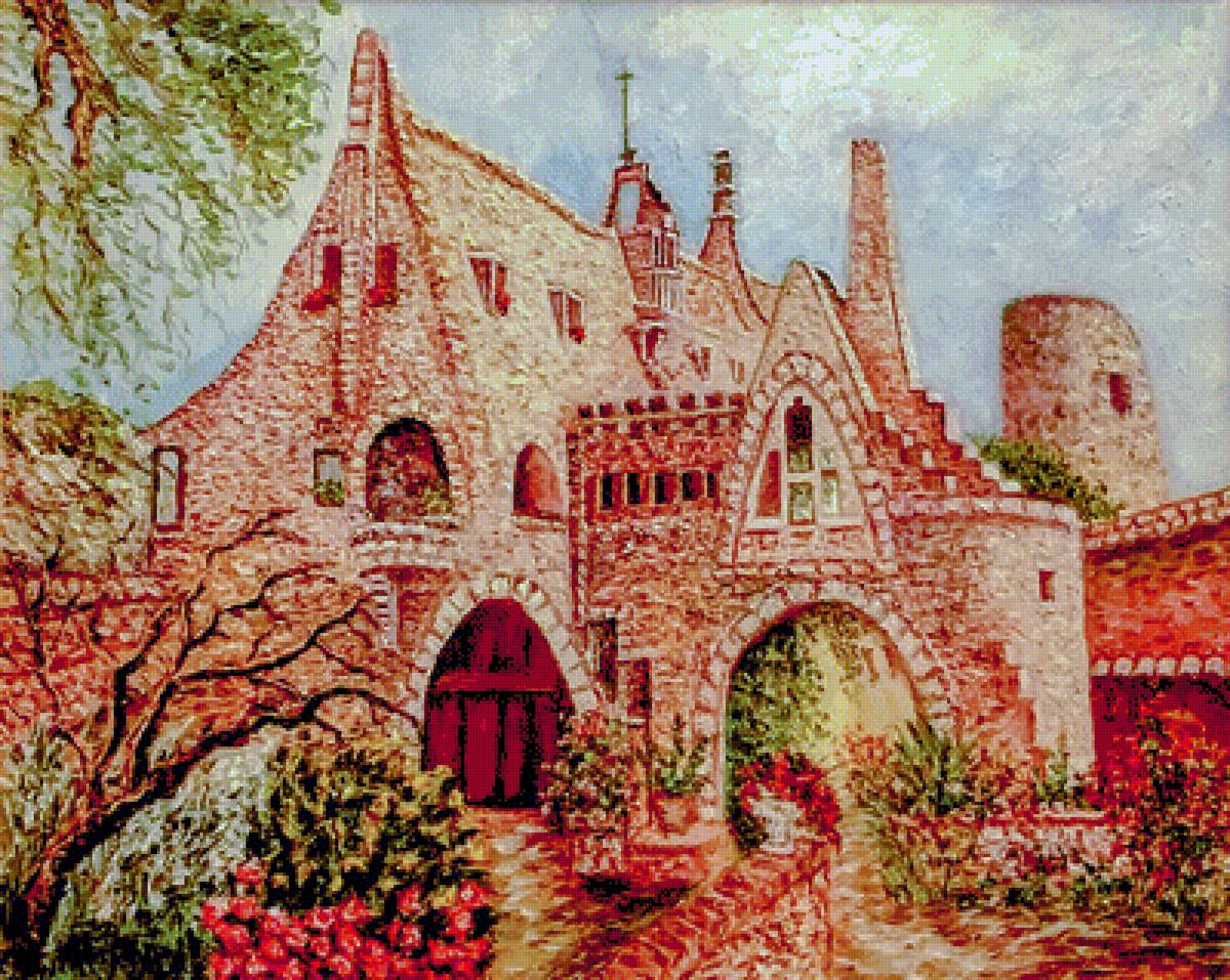 Colonia Güell Wineries. (Barcelona). - maruchi ripoll art.scenarys.flowers and gardens. - предпросмотр