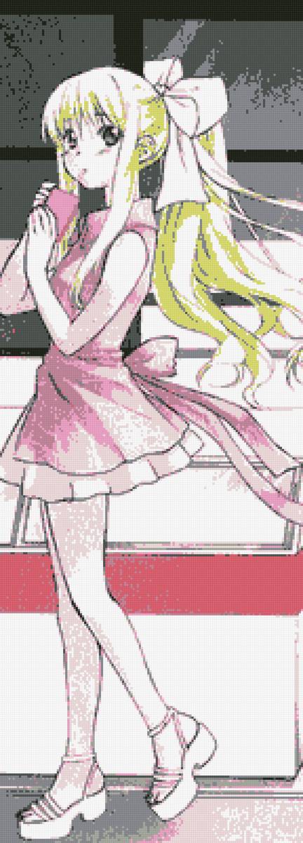 вышивка крестом мицуё тагэтава с холодным чаем в коробке в руке - напиток, руки, девочка, аниме, холодный чай, мицуе тагэтава - предпросмотр