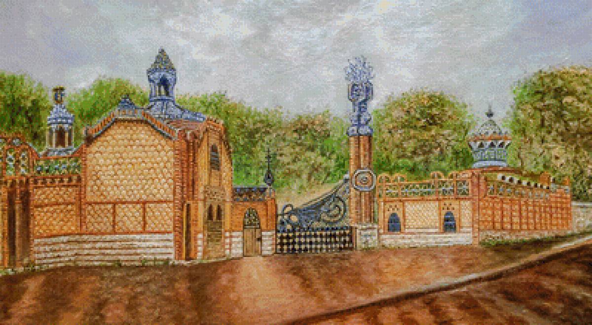 Finca Güell. Design by Gaudí. - maruchi ripoll art.scenarys.flowers and gardens. - предпросмотр