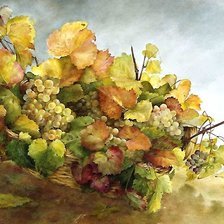 Схема вышивки «виноград»