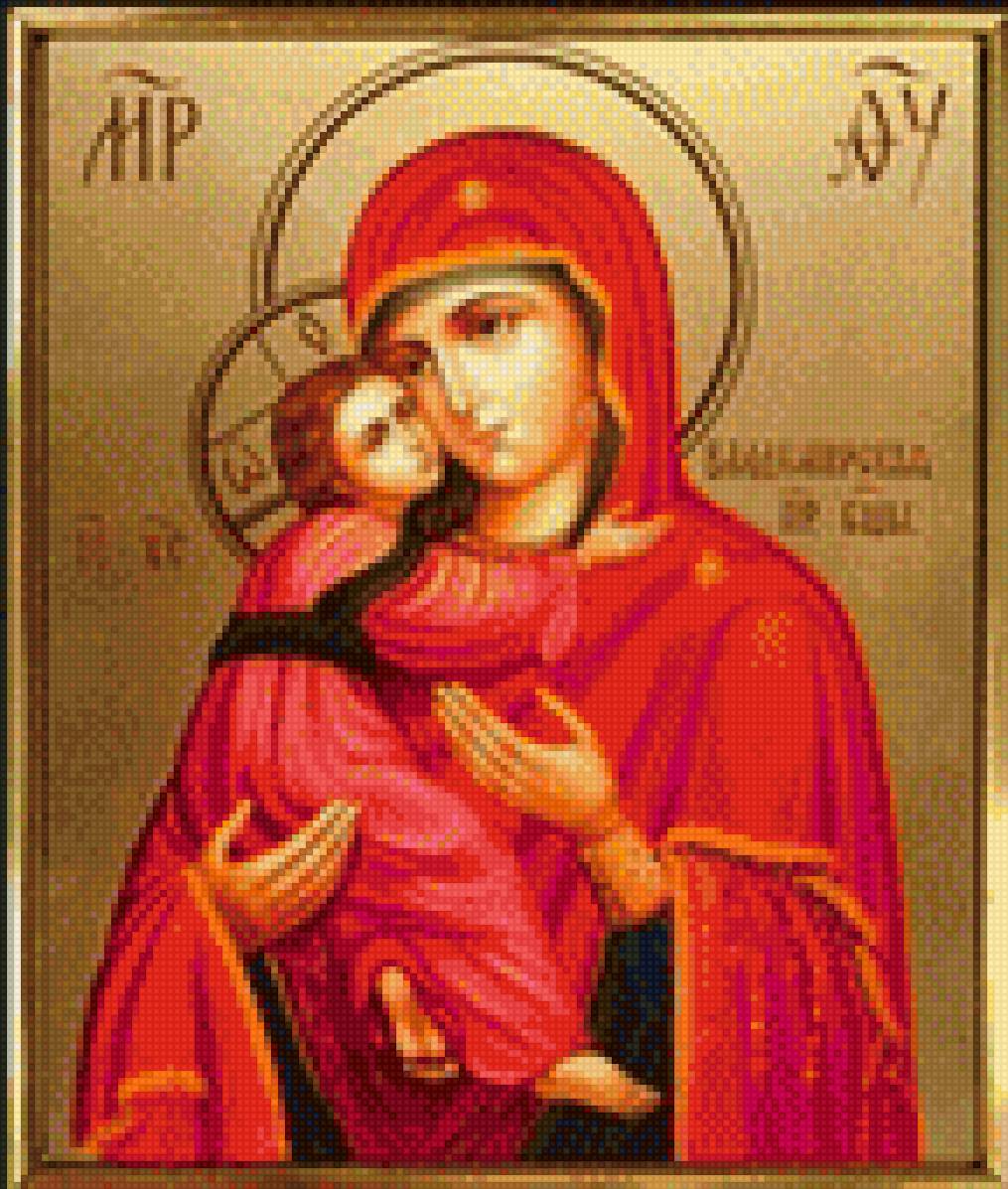 Владимирская Божья Матерь - икона - предпросмотр