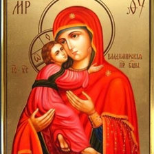 Схема вышивки «Владимирская Божья Матерь»