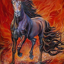 Схема вышивки «Конь.»