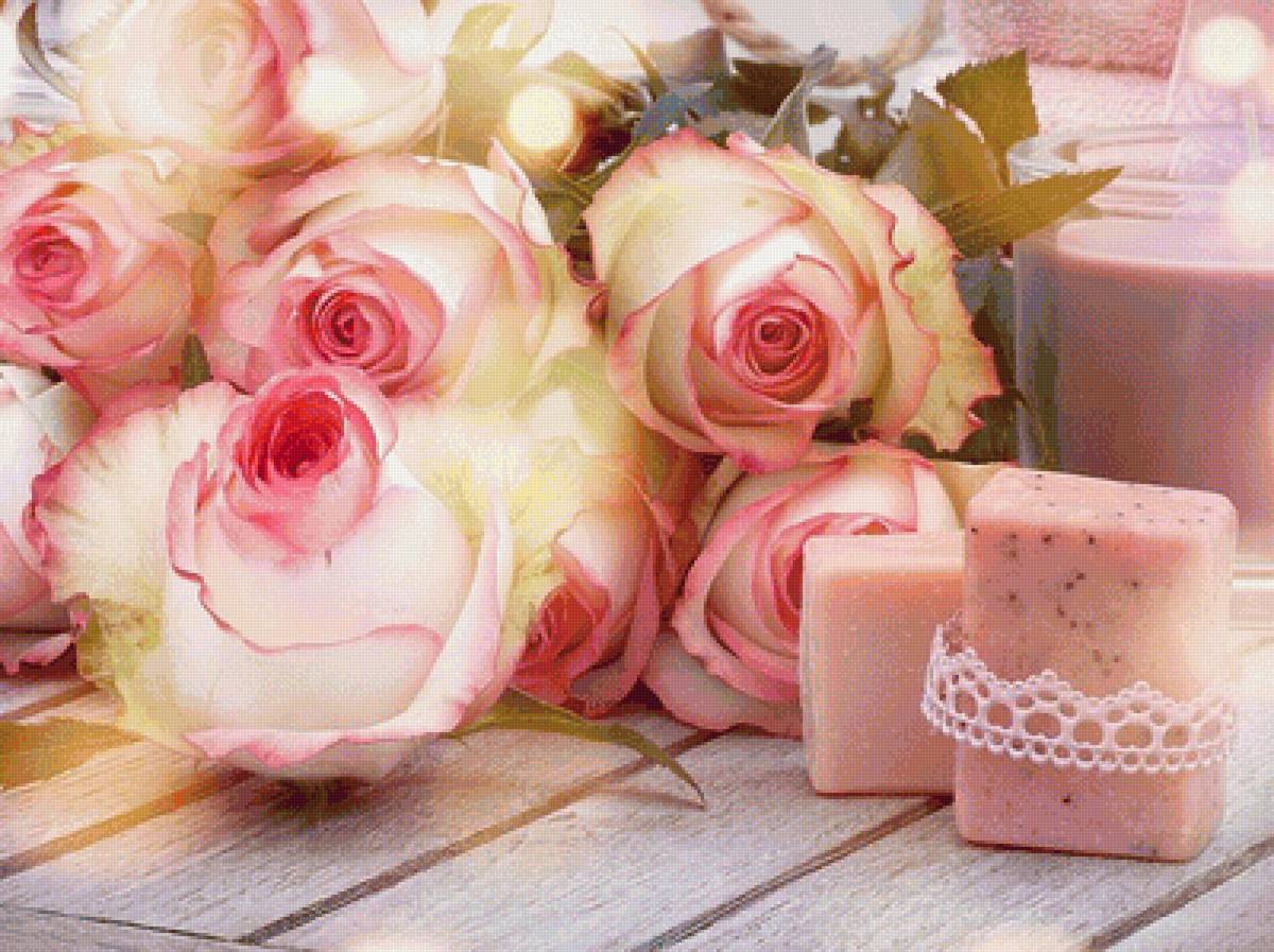 Розовый релакс - цветы, розы - предпросмотр