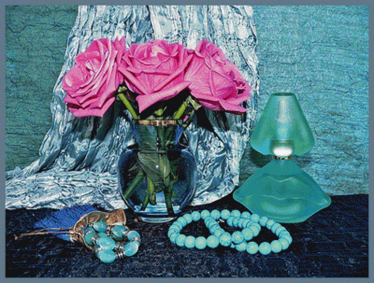 Натюрморт - розы, натюрморт - предпросмотр