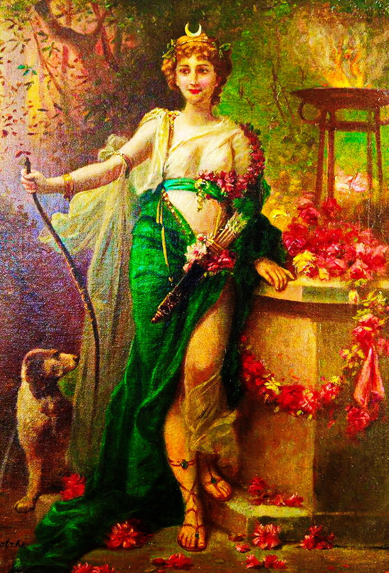 Богиня - живопись - оригинал