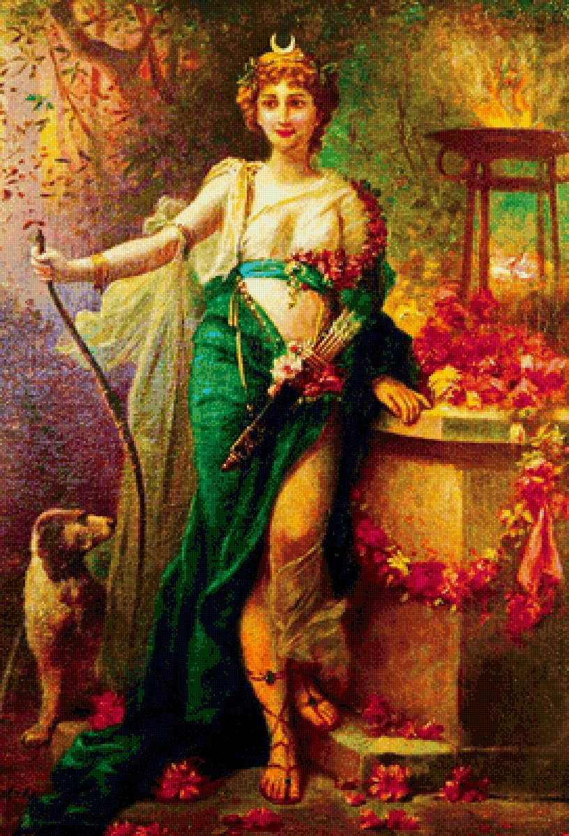 Богиня - живопись - предпросмотр