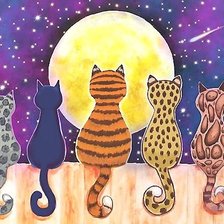 Схема вышивки «лунная прогулка»