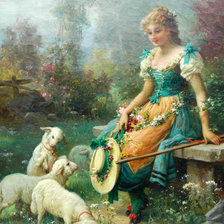 Схема вышивки «Пастушка»