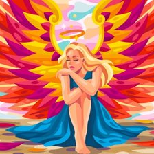 Схема вышивки «Ангел»