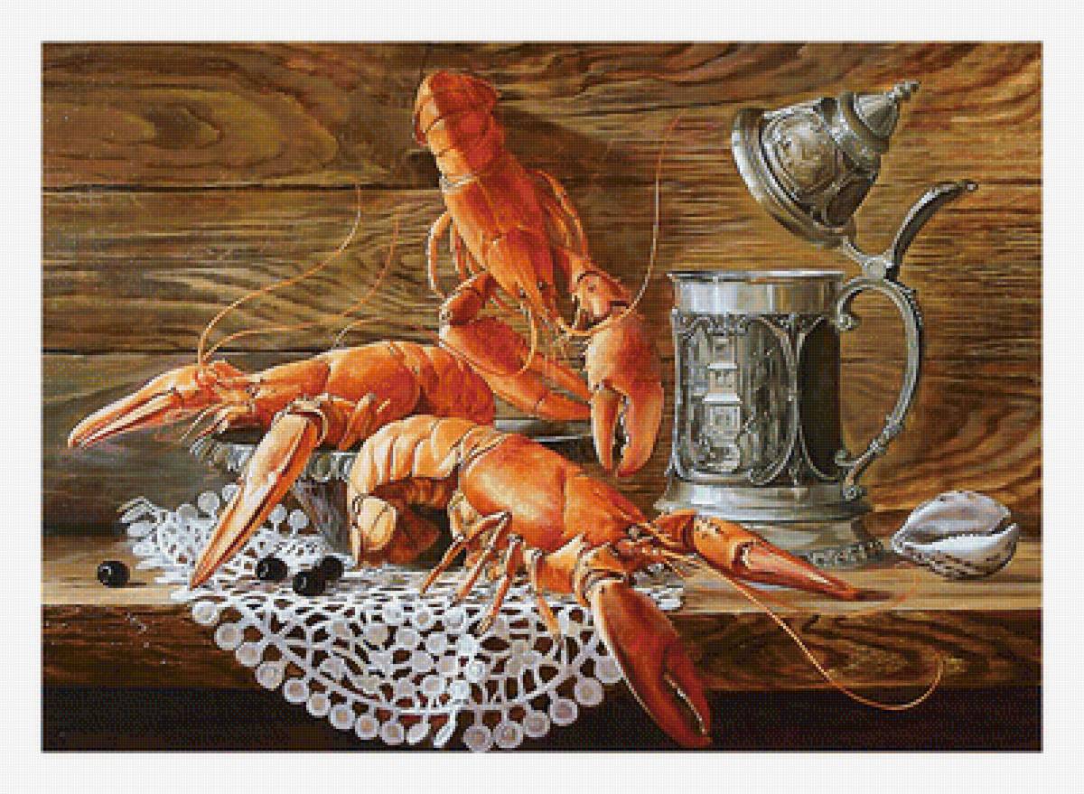 Серия "Натюрморты". Раки - натюрморт, раки - предпросмотр