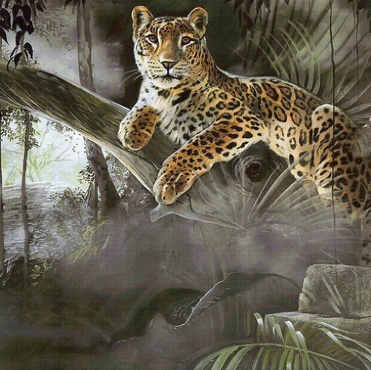 в джунглях - ягуар, мир животных - предпросмотр