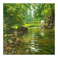 Схема вышивки «Летний пейзаж.»