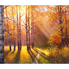 Схема вышивки «Осенний пейзаж.»