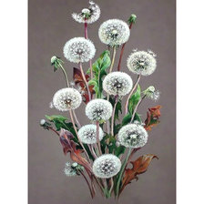 Схема вышивки «Одуванчики)»