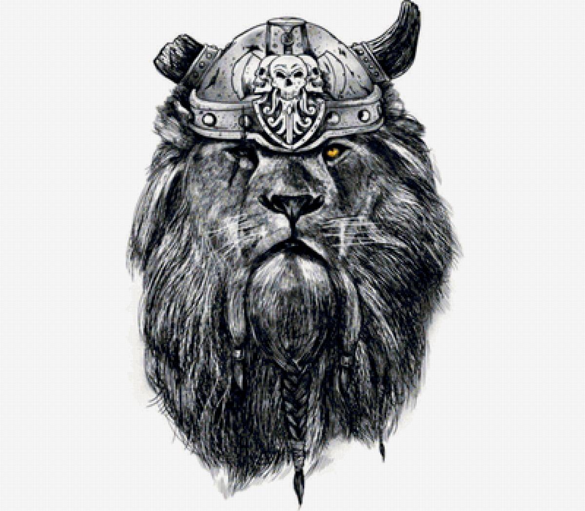 лев-викинг - предпросмотр