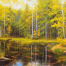 Схема вышивки «Пейзаж»