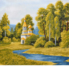 Схема вышивки «Пейзаж»