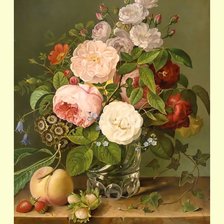 Схема вышивки «Цветочный натюрморт.»