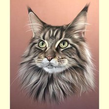 Схема вышивки «Котик.»