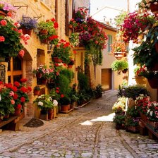 Схема вышивки «Улочки Италии»